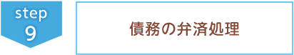 ⑨債務の弁済処理